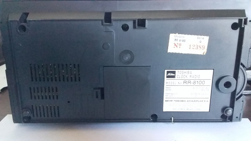 Antigo Radio Relógio Toshiba Rr8100 (Usado)