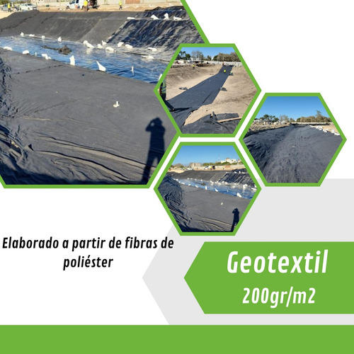 Malla Antimaleza Geotextil 200gr. Lienzo 60 M2 (4m X 15m)