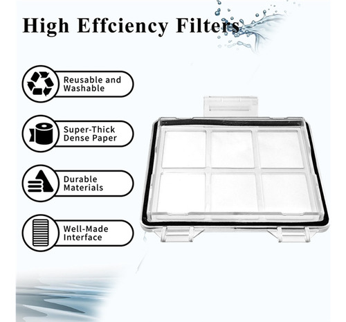 Hh Filtro Hepa For Robot Aspirador E10 E12 B112, 4 Unidades