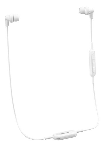 Auricular Bluetooth Cable Neckband Panasonic Rp-nj310bp Ax ® Color Blanco