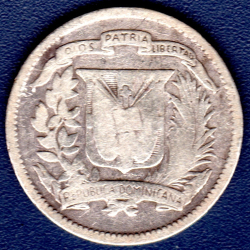 10 Centavos 1944 Moneda República Dominicana Princesa Nativa (Usado)