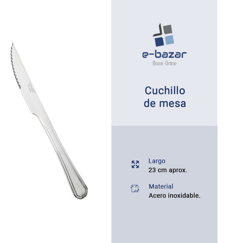 Set X 48 Cubiertos Otten Ambar Acero Inoxidable