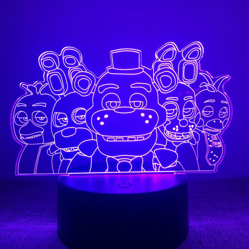 * Freddy Cinco Noches Harem Fnaf 3d Pequeña Luz Nocturna