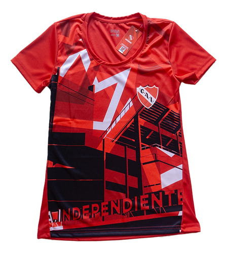 Remera Prematch Mujer Independiente Oficial Entrenamiento