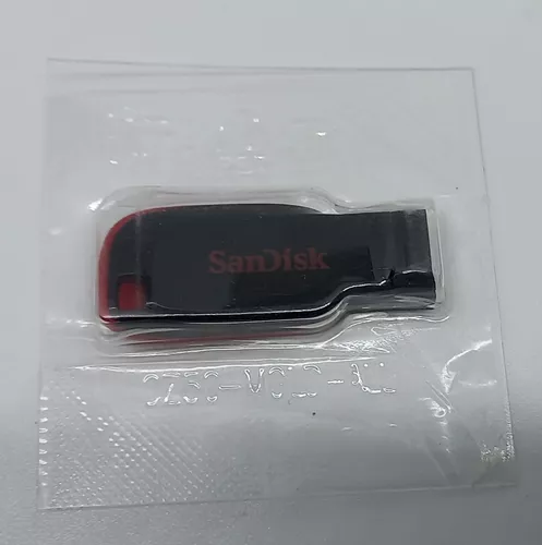 Memoria USB SanDisk Cruzer Blade 128GB 2.0 negro y rojo