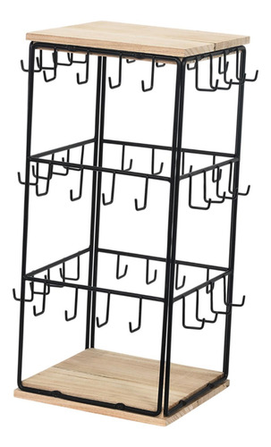 Organizador De Joyas, Soporte Para Exhibición Color Madera