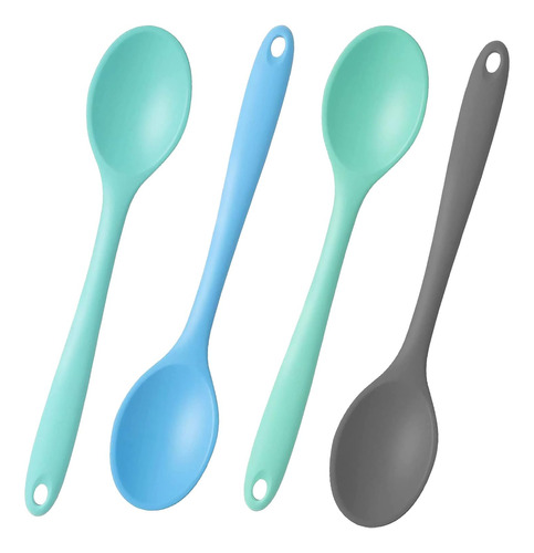 Cucharas Mezcladoras Antiadherentes De Silicona Pequenas De