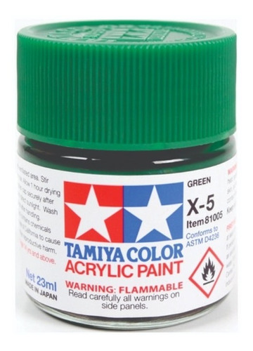 Pintura Tamiya X-5 Verde Green X5 Acrilica 23 Ml.