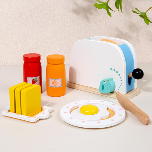 Juguete De Cocina De Madera Para Máquina De Pan De