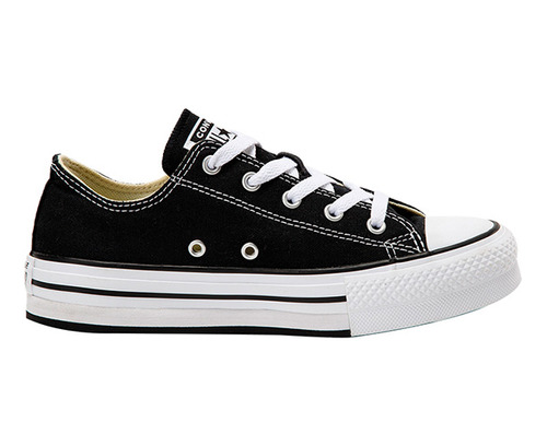 Zapatilla Converse Chuck T Plataforma Junior Negro