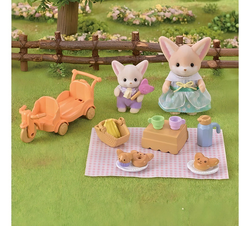 Ternurines Calico Critters Picnic Zorros Hermana Fennec Bebe