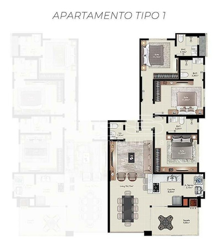 Imagem 14 de 15 de Stella Maris Residence - 3 Suites Itapema - 3576