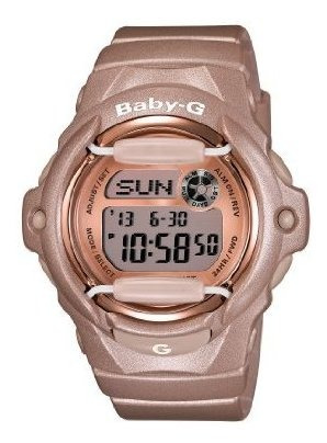 Reloj De Mujer Casio Bg169g-4 Baby G Pink Champagne Para Muj