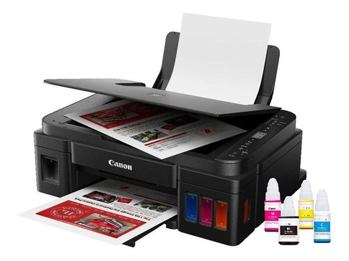 Impresora a color multifunción Canon Pixma G3110 con wifi negra 110V/220V G3110