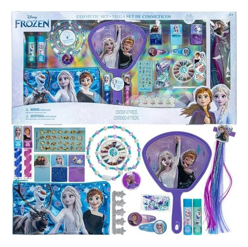 Disney Frozen Mega Set De Maquillaje Para Niñas 477 Piezas