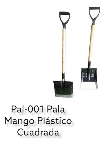 Pala Con Mango Plastico Cuadrada