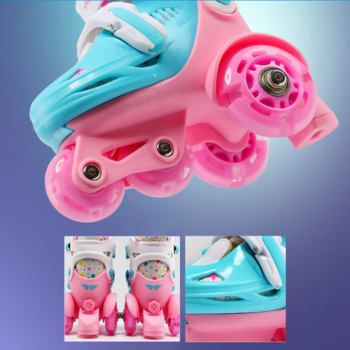 . Set De Zapatos De Patinaje Sobre Ruedas Para Niños,