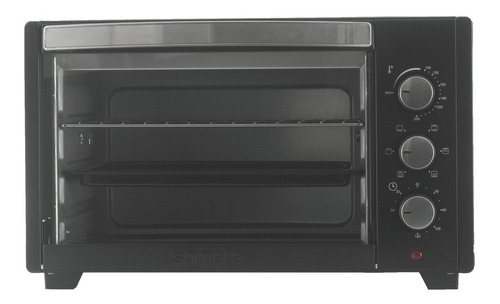 Imagen 1 de 3 de Horno de mesa eléctrico Somela Black oven 30L 30L negro