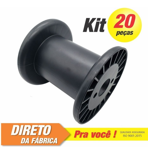 Imagem 1 de 3 de Carretel Plástico Abnt Nº03 - Kit C/ 20 Peças
