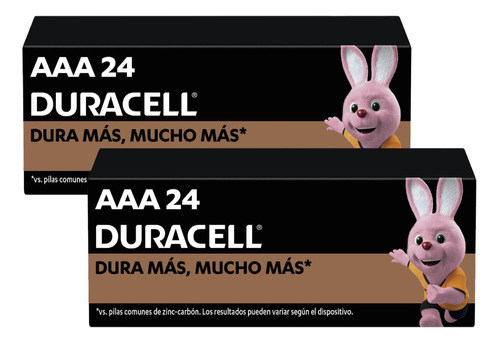 Paquete 48 Pilas Duracell Aaa Alcalina Larga Duracion Kit