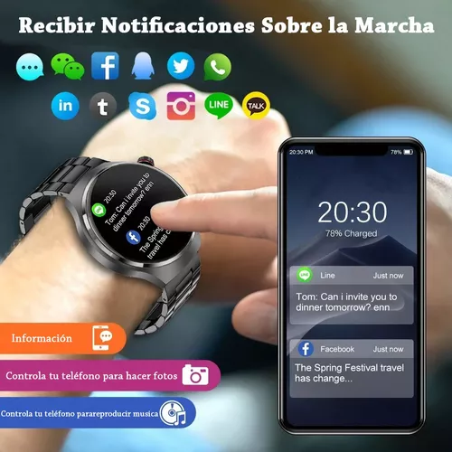 Reloj Inteligente Hombre Hd Contestar Llamada Smartwatch Nfc