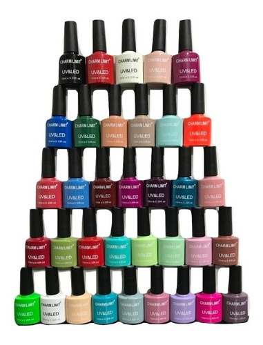 Cabina Led Uv Nail Lamp 36 Watts+ Base+ Top Coat+ 5 Esmaltes