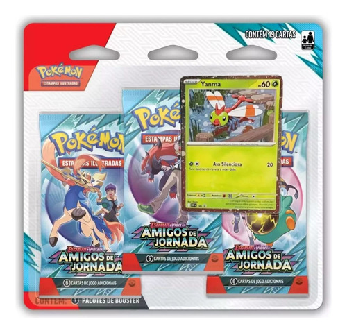 Kit 2 Blisters Triplos Ev9 Amigos De Jornada Scraggy E Yanma Idioma Português
