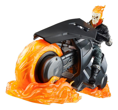 Figura De Acción Marvel Legends Ghost Rider Con Motocicleta (Reacondicionado)