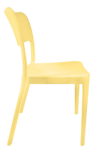 Silla Plástica Minimal Vainilla Dvp