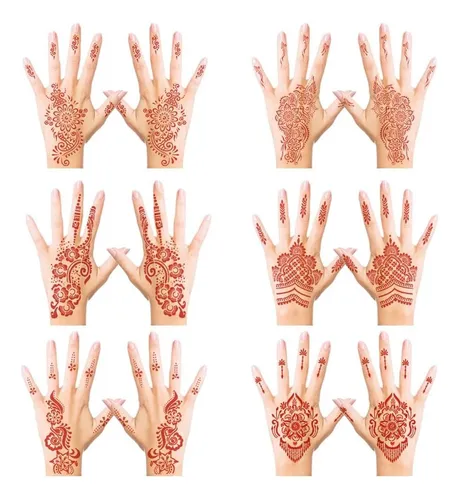 comprar Pegatinas De Tatuaje Temporal De Henna, Kit De Pegatinas De 