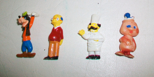 Muñequitos Chocolatines Jack -petete -goofy Ect Lote X 4 (Usado)