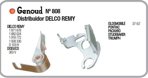 Platino Doduco 303v Eq. Delco Remy - Pontiac Oldsmobile Gmc