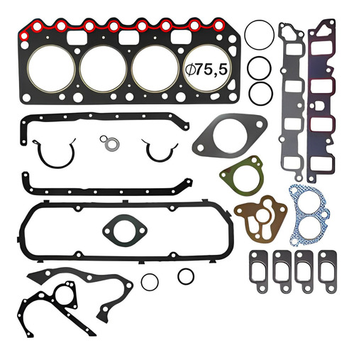 Junta Mtr Cabec Pk Fd Fiesta 1.3 8v Gas 96/98 Endura E J4e