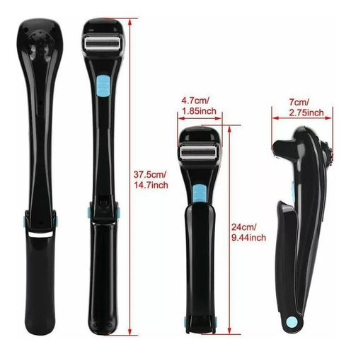 Removedor De Pêlos Elétrico Masculino Para Costas Com Escova