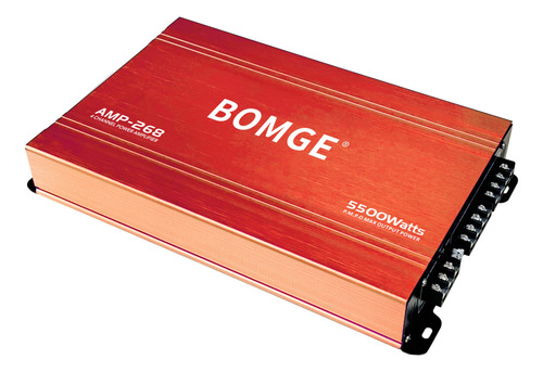 Bomge Amplificador Dub 4 Canales Amp268 5500watts Max Color Naranja