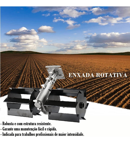 Enxada Rotativa Para Roçadeira Tubo Universal 28mm 9 Estrias