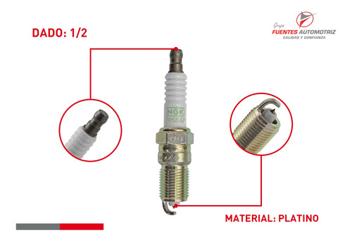 Set 6 Bujias Platino Para Oldsmobile Bravada V6 4.3 2000 Ngk