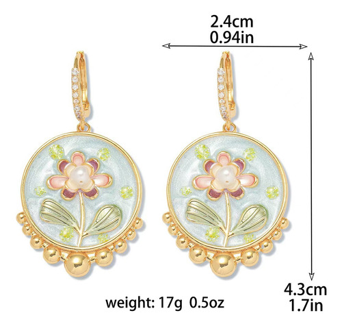 Conjunto De Joyas De Perlas De Agua Dulce Con Flores De Jard