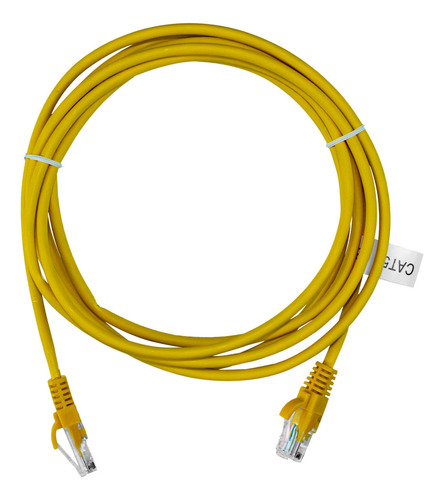 25 Pçs Patch Cord Rj45 Cat6 Cabo De Rede Utp 2,5m Amarelo
