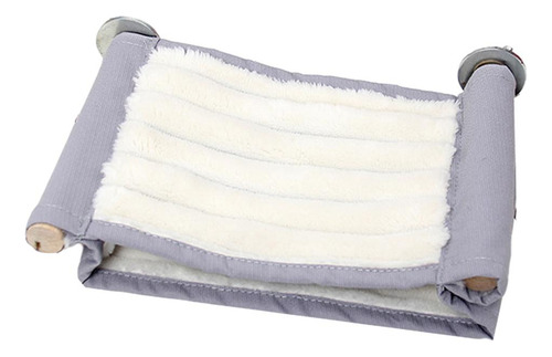 Felpa Hamster Hamaca Colgante Cama Columpio Doble Capa Gris