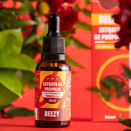 trato De Própolis Vermelha Solução Alcoólica Beezy 30ml