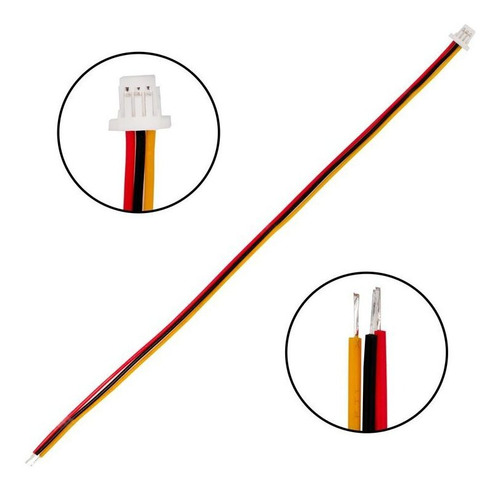 5 Pzas Conector Sh1.0mm 3p Con Cable 28awg