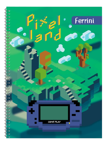 Cuadernos Ferrini A4 Libreta 100h 6 Piezas Espiral Europeo Color C7 - Masculino