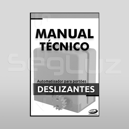 Imagem 9 de 9 de Kit Motor Portão Eletrônico Deslizante Ppa 1/4 Hp + Tx Car