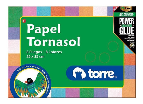 Carpeta Con Papel  Tornasol 8  Pliegos