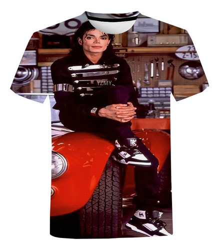 Camiseta Impresa En 3d De Michael Jackson