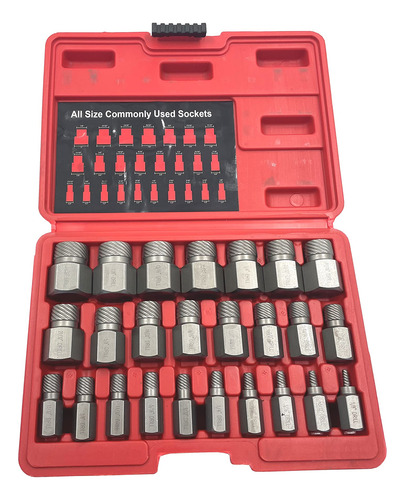 Juego De Extractores De Tornillos Steel Force Ase25, 25 Unid