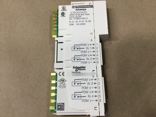Telemechanique Stbddi3420 / Ddi3420 Digital Sink Module Ad
