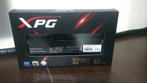 Memória Ddr4 Xpg Gammix D10 - 1x8gb, 2666mhz, Cl16, Black