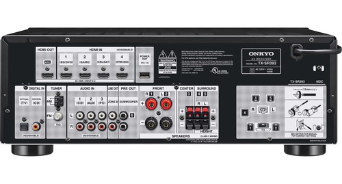 Sintoamplificador Onkyo Tx-sr 393 5.2 Dolby Atmos 4k Hdr Ht